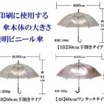 【Ｐ１】ビニール傘１ポイント印刷