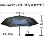 【２２】６５㎝３段折傘手開き式８本骨　耐風・無地